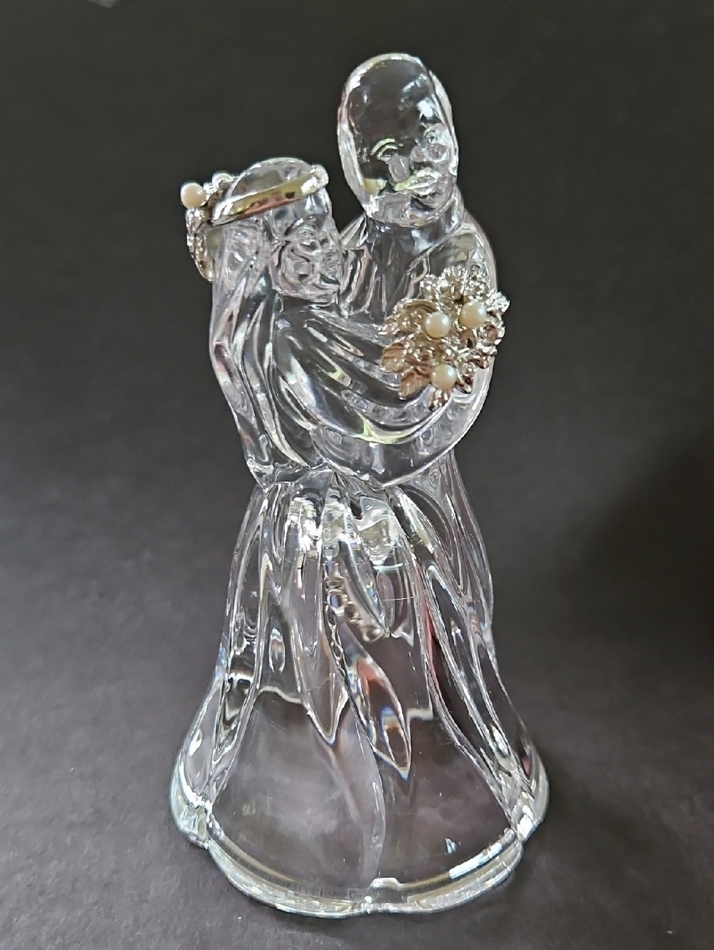Lenox Bride & Groom Crystal Bell